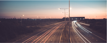 motorway at night