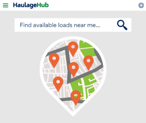HaulageHub app find available loads screen